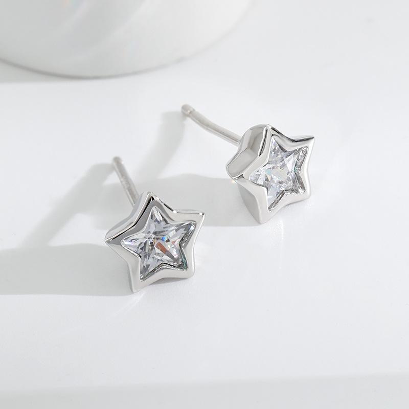 

Гипоаллергенные серьги Palace Baroque Rose Gold с пятиконечной звездой в виде цветка метеора