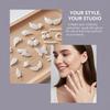 3D Heart Shaped Clear Silicone Nail Art Mold With Multiple Patterns For Diy Nail Decoration Making Tools