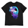 Galaxy Nine Tail Kitsune T-Shirt Blanks Korean Fashion Summer Tops Shirts Graphic Tee Men