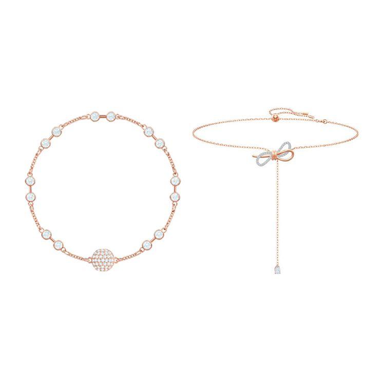 Swarovski Lifelong Bow Necklace And  Remix Set Women necklaces Alloy ES2021012002 Box (Random Color)
