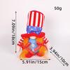 Patriotic Flag Dwarf Doll: Striped Faceless Ornament for Independence Day