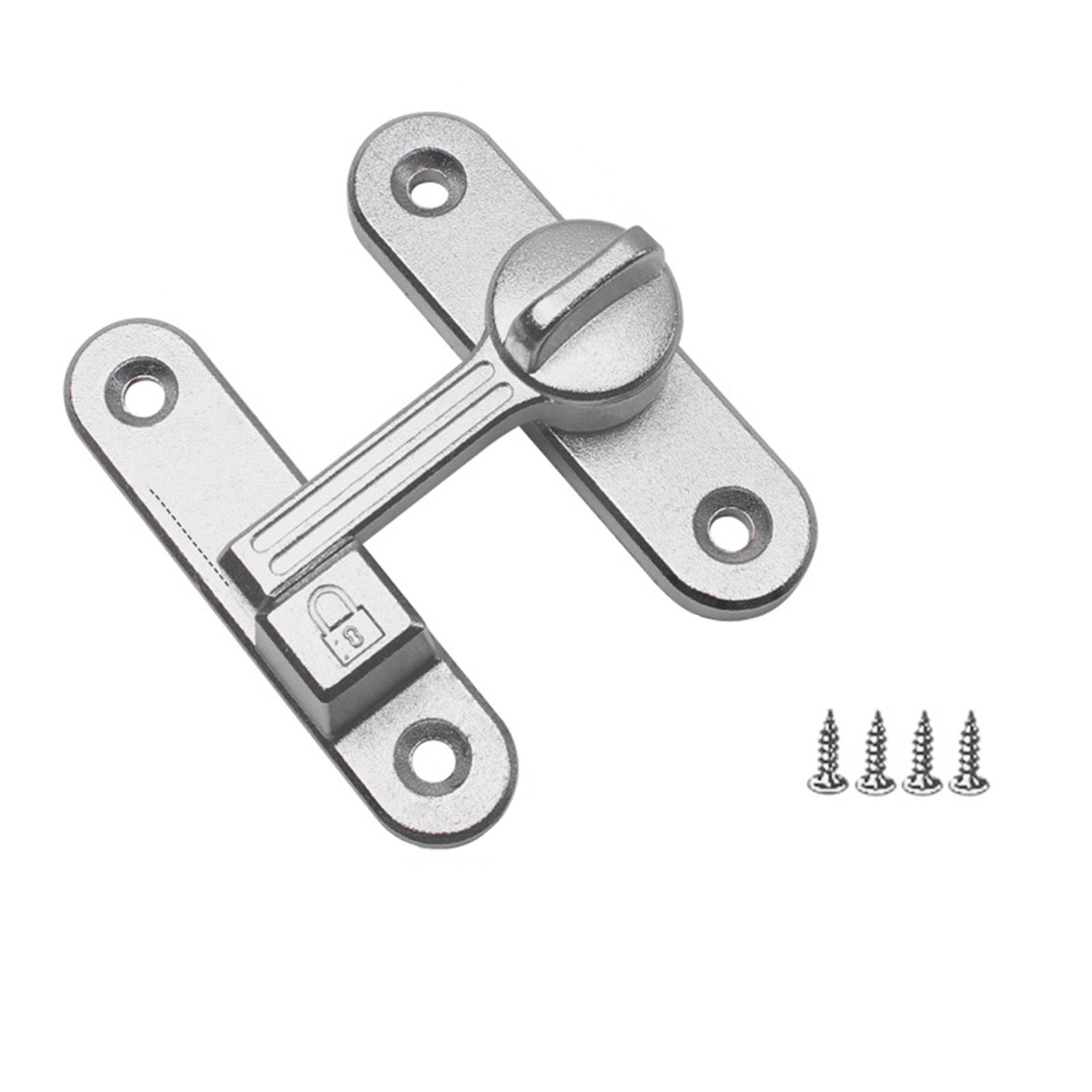 

Antitheft Barn Door Lock 90/180 Degree Sliding Door Lock Zinc Alloy Flip Safety Door Lock Protect Privacy Lock Hardware 4
