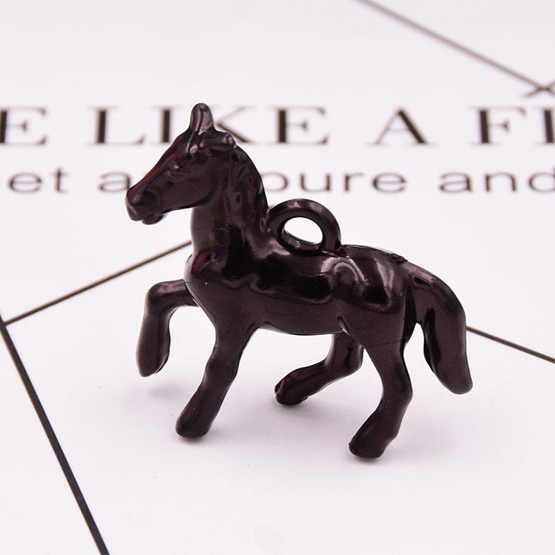10 szt. Akrylowe Uv Błyszczące Kolorowe Charmsy Wisiorki 3D Konia Do Tworzenia Biżuterii Naszyjnik Kolczyki Bransoletka Akcesoria DIY