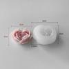Heart Flowers Mold DIY Heart Shaped Roses Aromatherapy Candle Epoxy Resin Plaster Mould Handmade Soap Silicone Molds