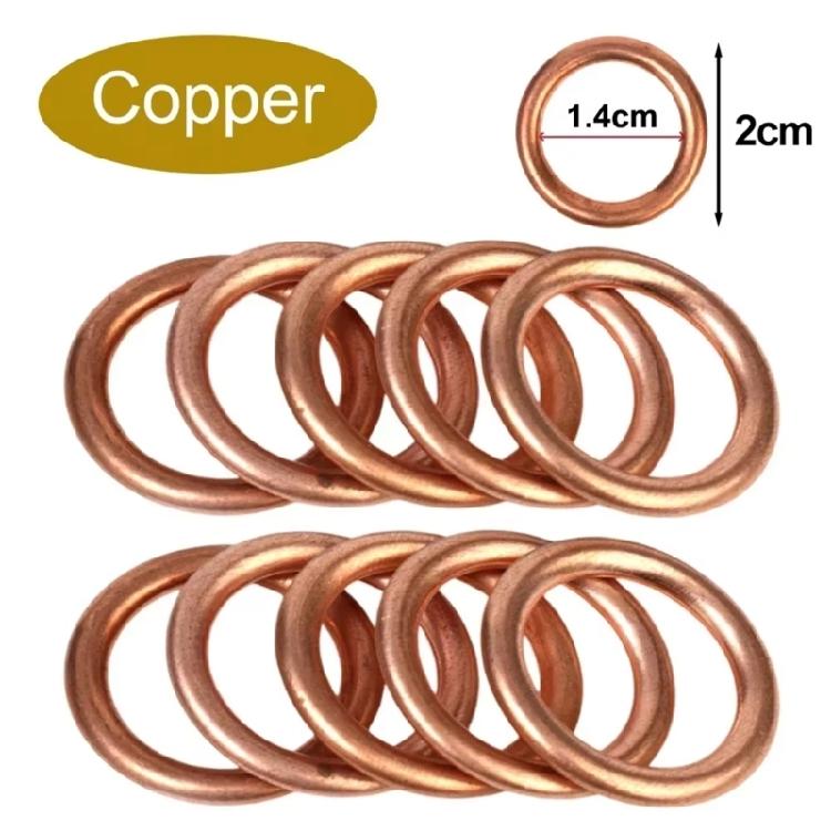 N0138157 Automotive Oil Drain Plug Sealing Washer Metal Gasket Crush Washer For Auto Engine Protection