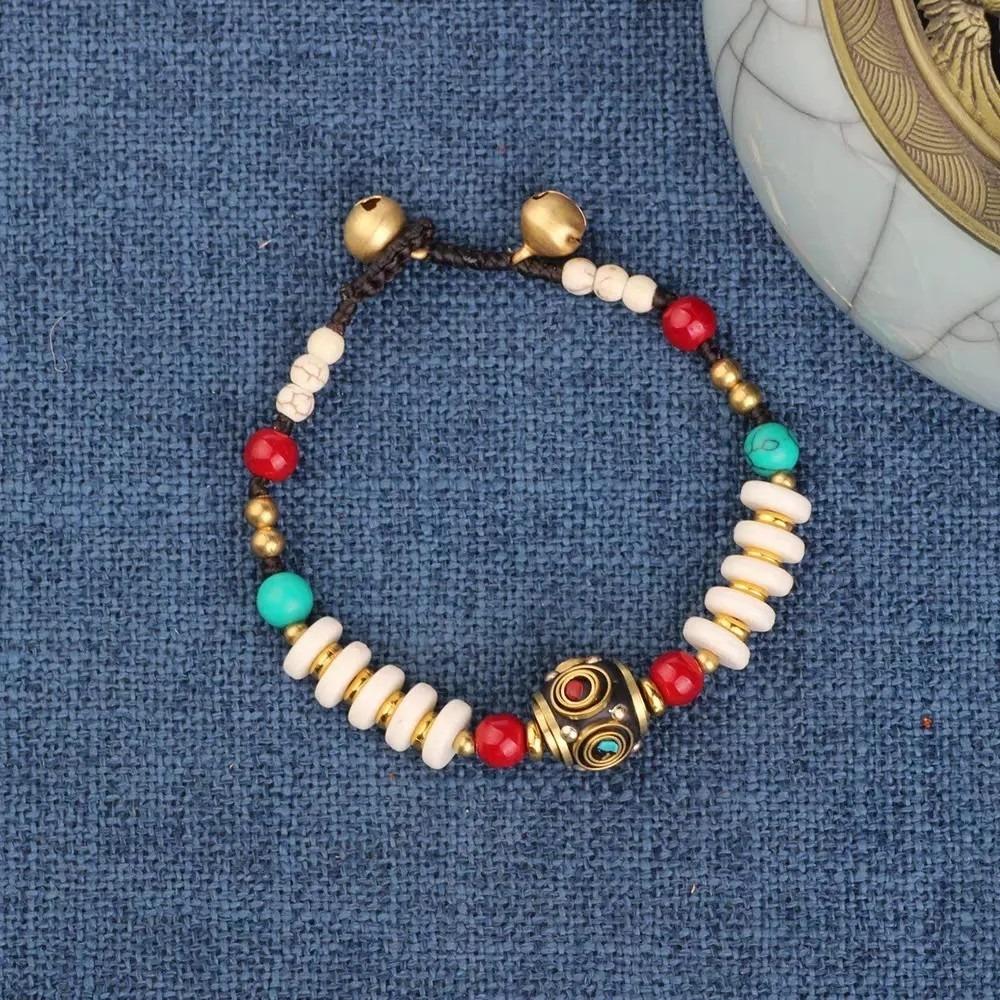 Braided Bohemian Bracelet Nepal Tibetan Style Vintage Beaded Bracelet Tibetan-style Bracelet  Gift