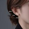 2Pcs Geometric Double-sided Square Stud Earrings For Women/Men Stainless Steel Screw Fine Ear Pin Small Ear Bone Stud Jewelry