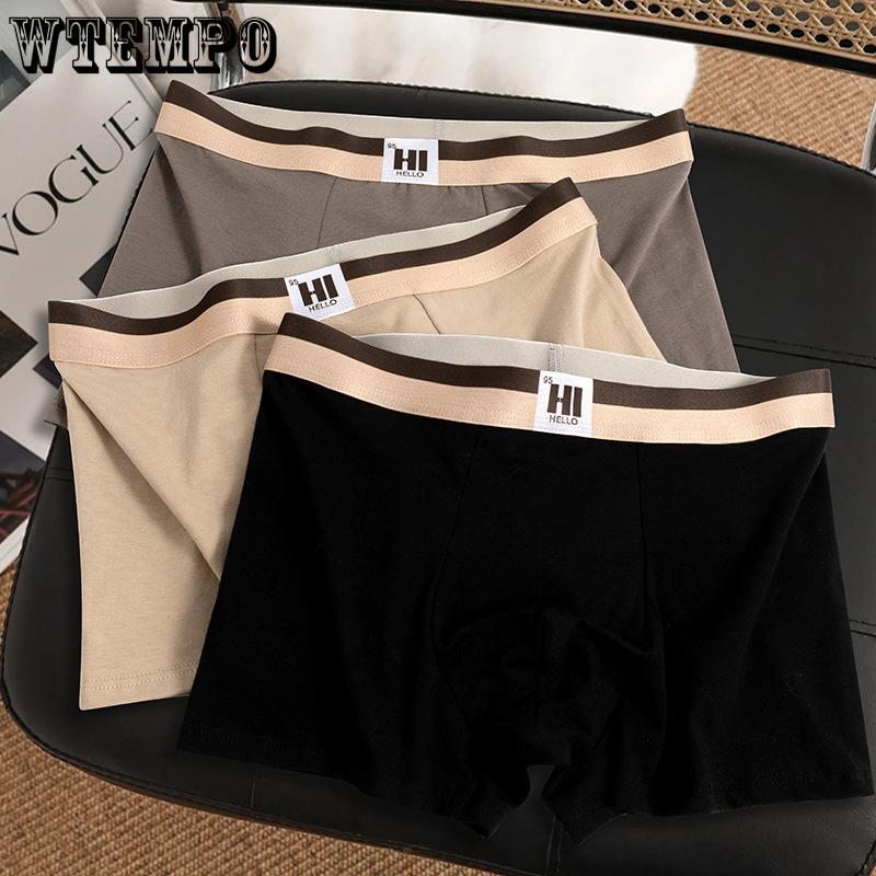 Men's Underwear Men's Youth Shorts Comfortable and Breathable Mid Waist Flat Angle Pants