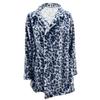 Damen Herbst- und Winter Langarm Revers Taschen Locker Leopard Plüschjacke