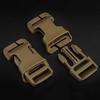 2pcs/set Side Release Buckle With Buckles, 0.98inch Quick Attachment Surface Mount, Modular Attachment Point Buckle Kit For Chest Rig Combat Vest Gear