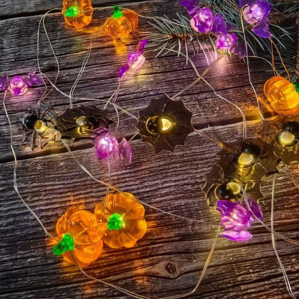 Portable Light LED Pumpkin Light Pumpkin Shaped Fairy Lamp New Copper Wire Lamp Halloween Party