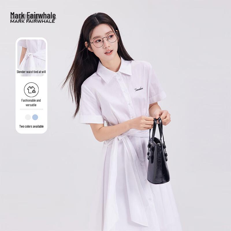 MARK FAIRWHALE Women s A-Line Shirt Dress L