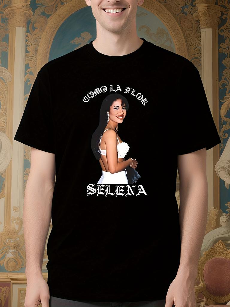 Selena Quintanilla Graphic Tee - Black Tejano Music Legen...