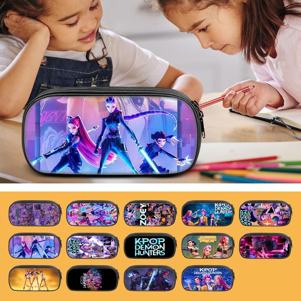 Astuccio Stampato Periferico Gruppo Ragazze Strega Studenti Scuola Primaria e Secondaria Astuccio