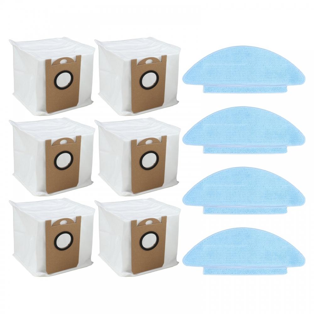 Dust Bags Kit Mop Cloths Kit Robot Vacuum Accessories Easy To Install Components