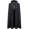 Medieval King Warrior Cloak With Wool Collar For Halloween Costume Party