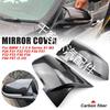 BMW F20 F30 F32 F33 Black Carbon Fiber Rearview Mirror Cover