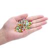 1000pcs 3*4mm Mix Color Rondelle Faceted Glass Beads Loose Spacer Crystal Round Beads for Jewelry Making DIY Necklace Bracelet