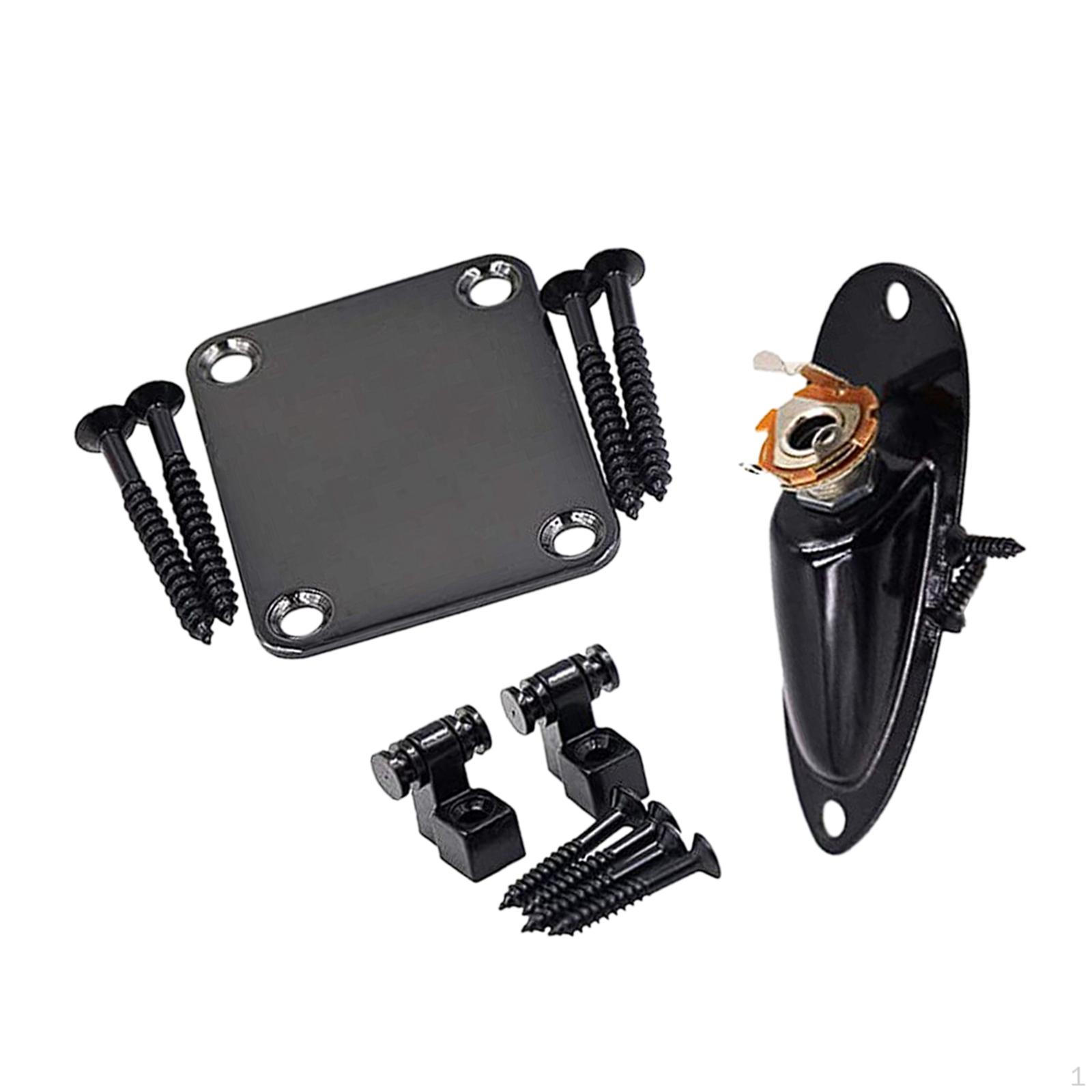 

Boat Shape Plug Musical Instrument Parts Metal Durable Sturdy Pressing String Button Neck Joint Black