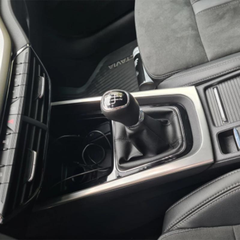 Interior Accessories AT Gearbox Gear U Panel Garnish for Skoda Octavia 4 IV  Mk4 RS VRS Trim Cover Car Styling Sticker Metal