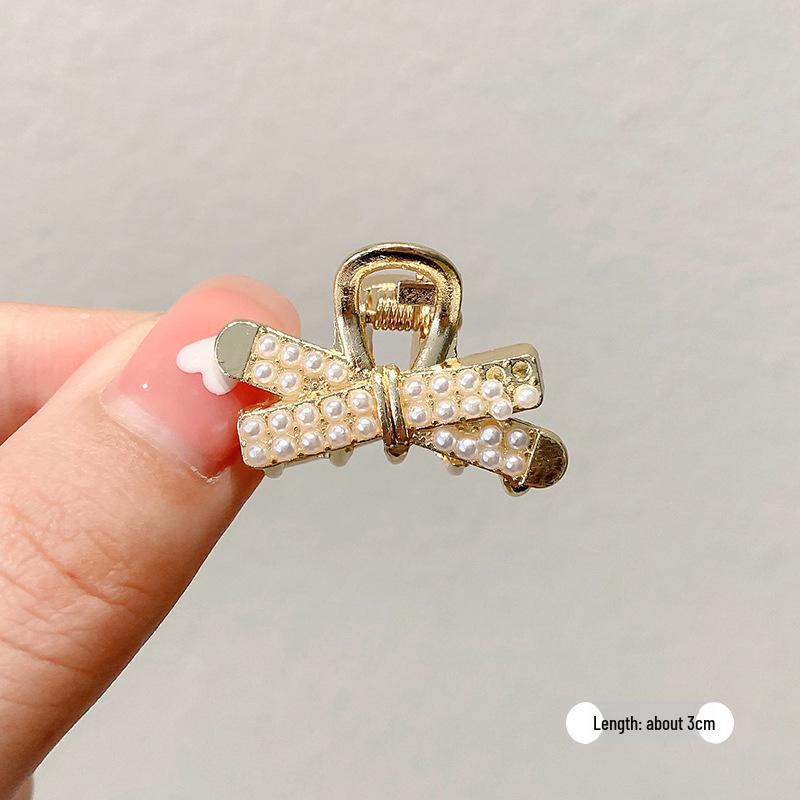 Women's Half-Tied Pearl Hairpin - 2024 New Side Clip for Back of Head