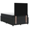 Box Spring Bed with Mattress Black 120 x 190 cm Velvet