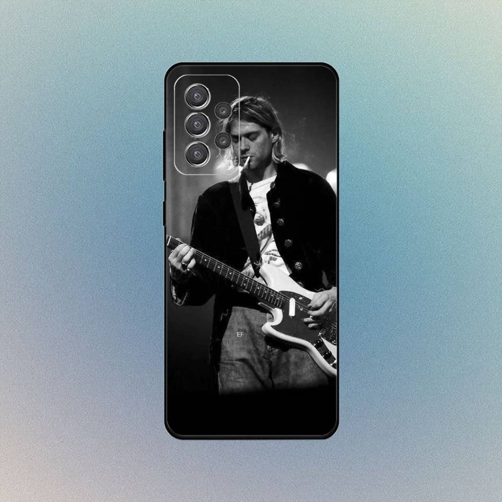 K-Kurt C-Cobain Rock Phone Case For Samsung S25,S24,S21,S22,S23,S30,Ultra,S20,Plus,Fe,Lite,Note,10,9,5G Black Cover