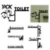 Home Decor Accents Funny Bathroom Door Sign, Thinking Room Metal Wall Art with Humorous Quotes, Self-Adhesive Office Plaque Toilet Sign for Restroom,