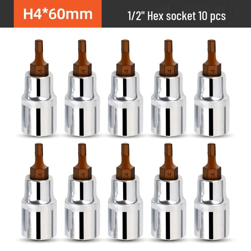 1/2" Electric Hex Socket Wrench and Screwdriver Bit Set