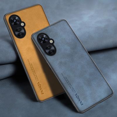 Pouzdro na telefon z ovčí kůže PU pro OnePlus Nord CE 3 Lite ACE 2V Pro Recing matný silikonový nárazuvzdorný kryt nárazníku