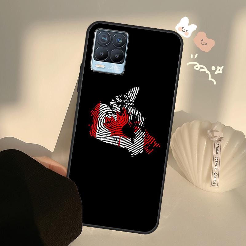 Canada Canadian Flag For Realme 8 9 Pro Plus GT Neo 2 GT Master 9i 8i Phone Case For OnePlus 9 10 Pro 9R Nord2