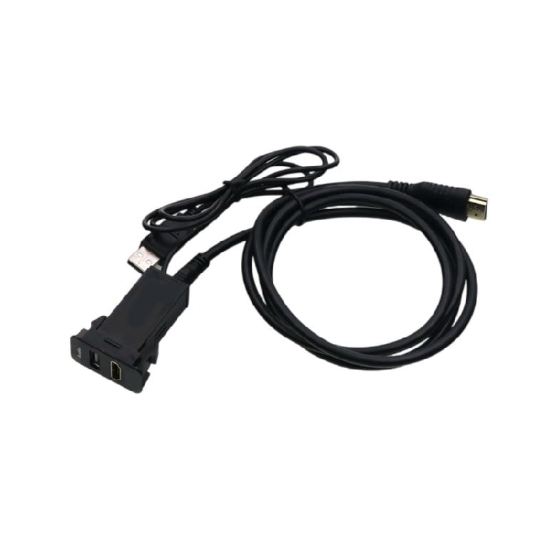 Car USB Auditory Input And HDTV Port Video Socket Cable For Vehicle Models For Long Distance Driver