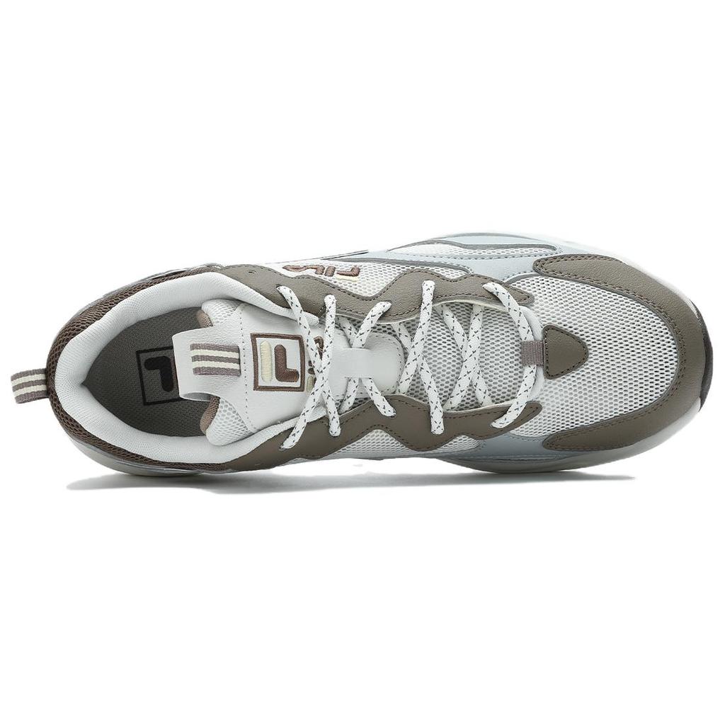 Fila Tracer Retro Series Comfortable Versatile Durable Breathable Lightweight Low-Top Casual Shoes Men Sneaker Gray White F12M422113FVH