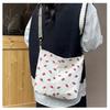 Personalized fashion single shoulder corduroy shopping bag summer new beautiful simple leisure student class tote bag