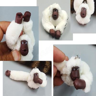 Chaveiro Macaco Fofo de Cauda Longa Desenho Animado Chaveiro Macaco Fofo Brinquedo de Pelúcia Boneca Acessórios de Bolsa Presente Para Crianças