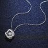 0.5ct Moissanite Necklace for Women Sparkling Simulated Diamond Pendant Beating Heart S925 Silver Fine Jewelry Gift