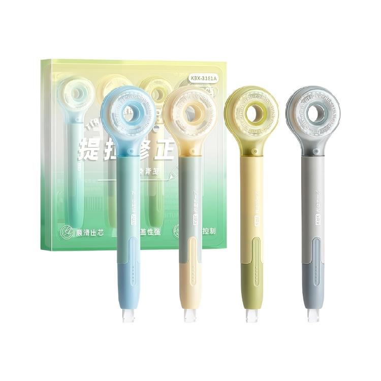 4Pcs 6mX5mm Correction Tapes Roller School and Offices Supplies White Correction Tape Total 36m for Writing Scrapbooking