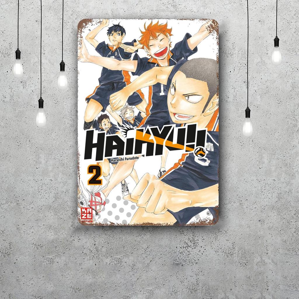 Haikyu Hinata Animation Vintage Metal Tin Signs Posters Decor Retro Metal Plaque Wall Art Decor for Garage Bar