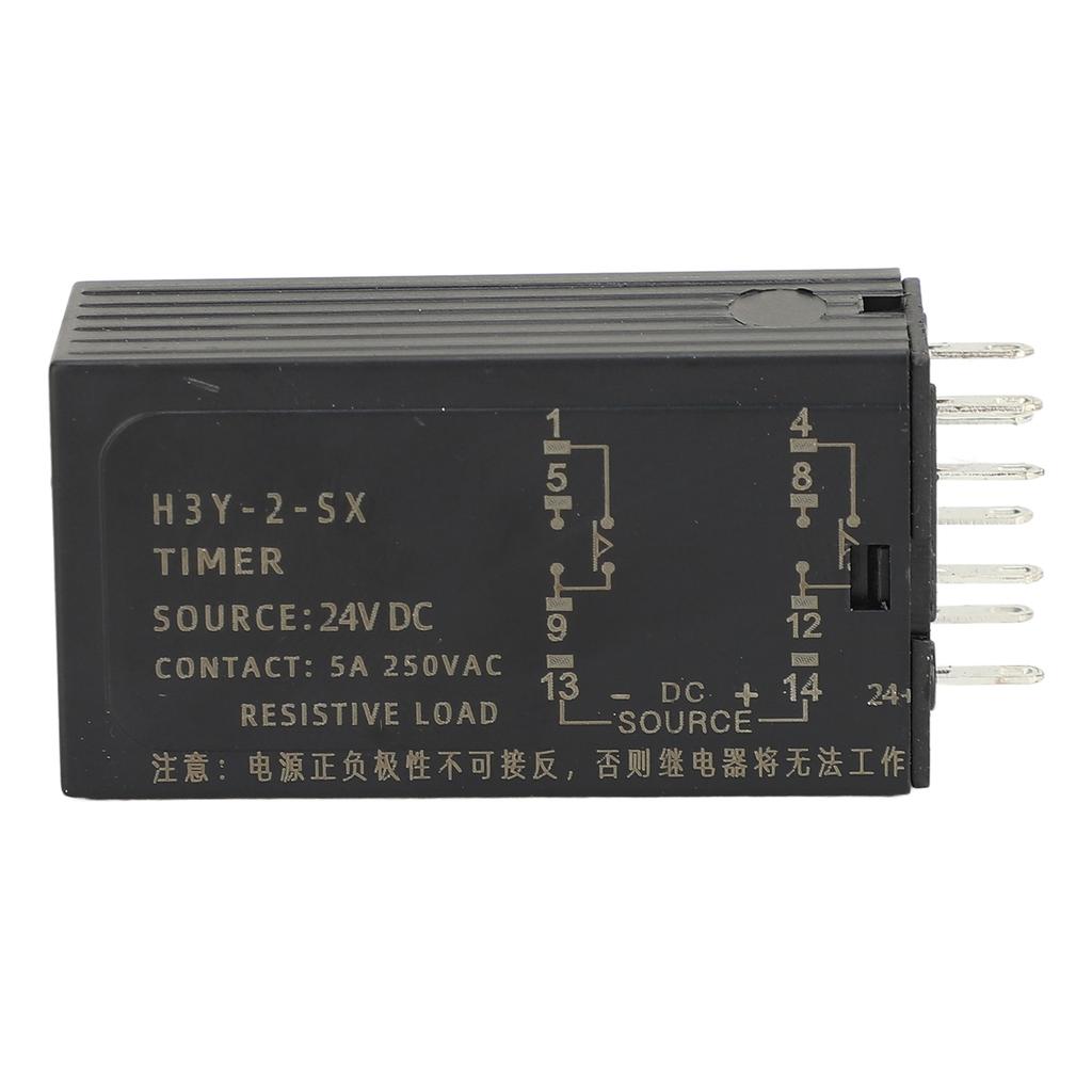 Delay Time Relay 0.1S?99H Range Digital LED Display High Temperature Resistant 24V DC Cycle Timer