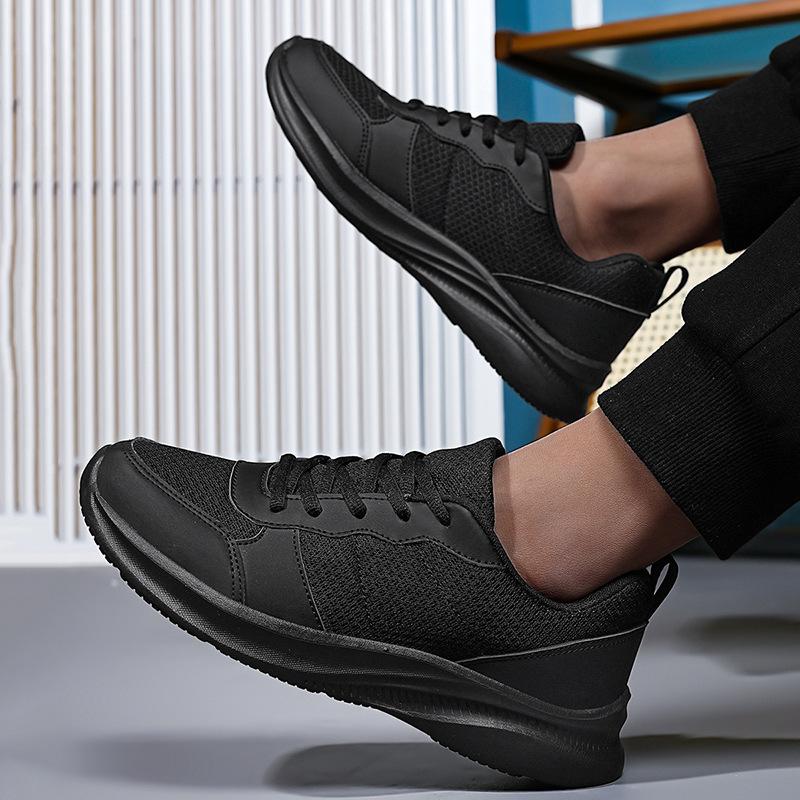 

Мужская обувь, спортивная обувь, мужские новые летние дышащие кроссовки для бега, черные ультралегкие амортизирующие кроссовки для бега, мужские 46