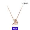 [LeShop] 14K Arbel Heart Necklace (Gold Plated)_LJ5328BRN
