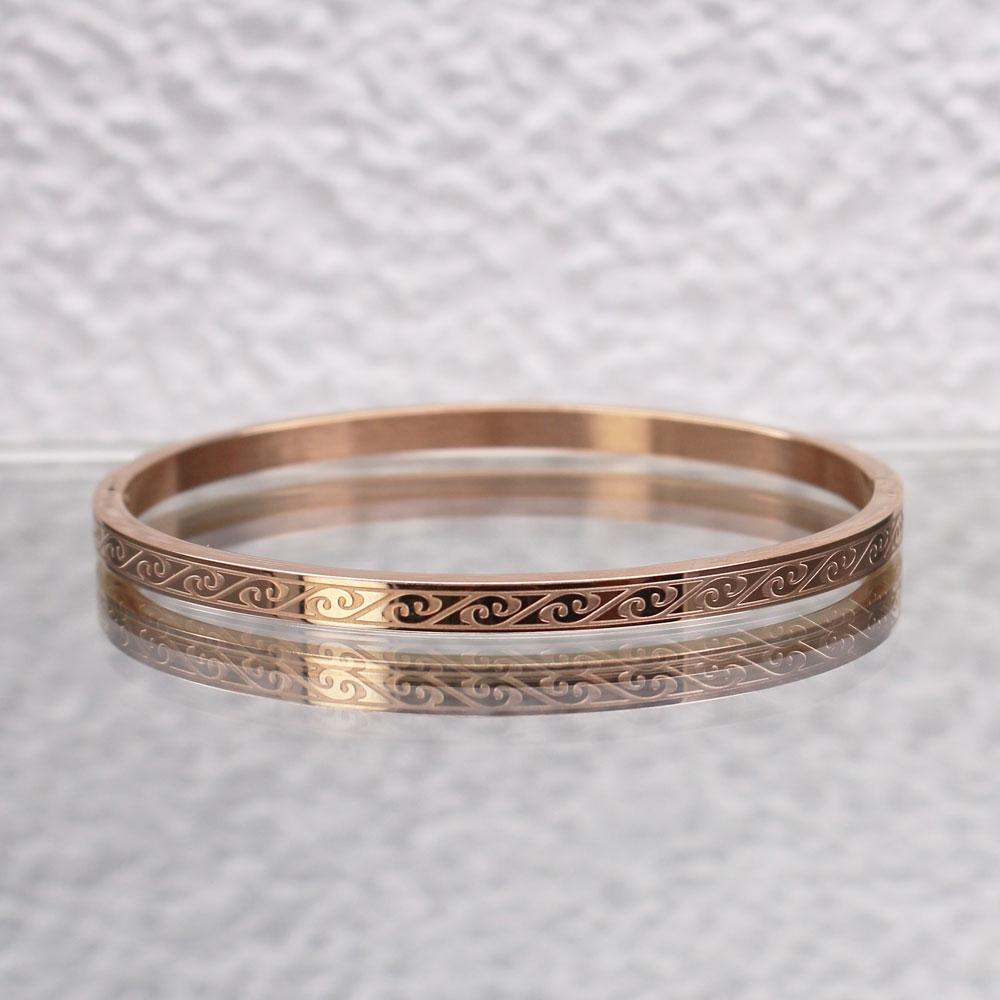 5cm Small Size Kids Bangle and 5.8cm Diameter Mother Bangle Stainless Steel High Quality Jewelry Gold Color Bracelet Wholesale