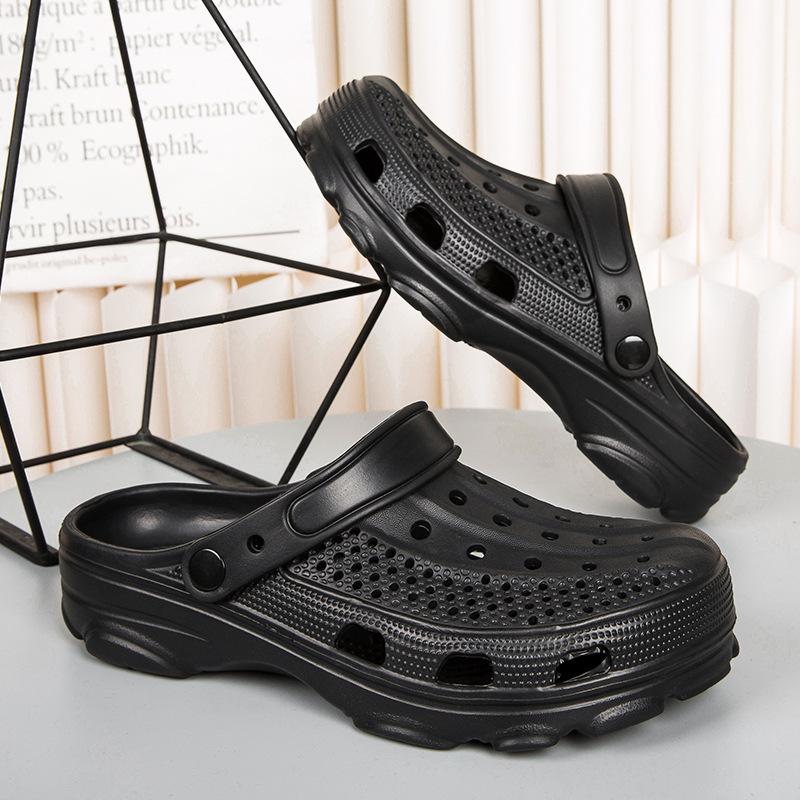 Comwarm Saboți de grădină pentru bărbați Pantofi Unisex Confort Respirabil Sandale Slip-on Pantofi de plajă la modă Sandale casual de interior/exterior pentru bărbați