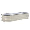 Raised Garden Bed Steel   Outdoor Planter Box with Open Bottom for Vegetables Fruits Flowers