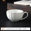 Caneca Porcelana de Osso borda dourada conjunto de xícaras de café luxo flor cerâmica xícara e pires inglês negócios Hotel utensílios de café americanos caneca