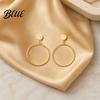 Face Slimming Earrings 1 Pair Drop for Women Large Circle