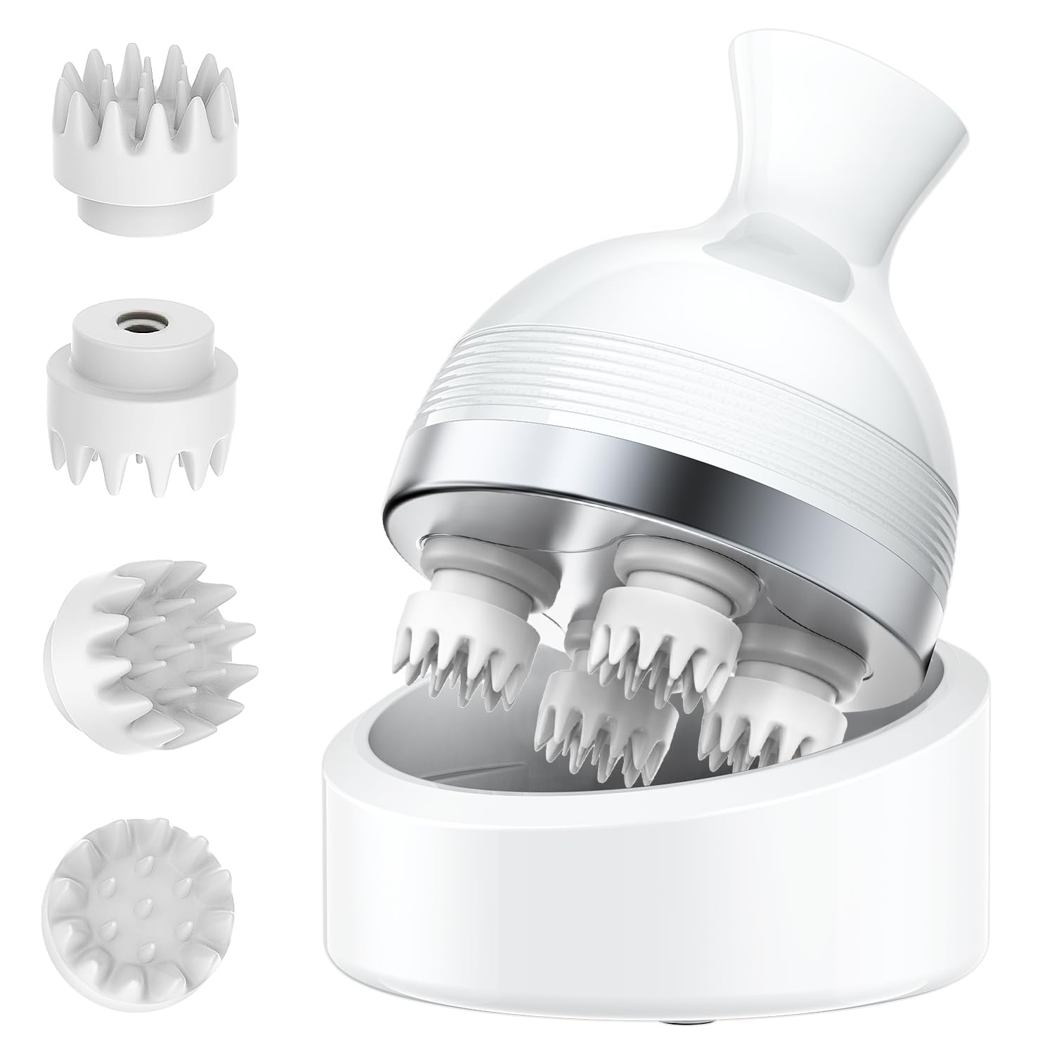 

Уход за кожей головы Электрическая щетка для кожи головы Спа для головы Сухая и влажная 3D вибрация Щетка для кожи головы Регулируемое вращение Беспроводная работа Можно использовать на всем теле