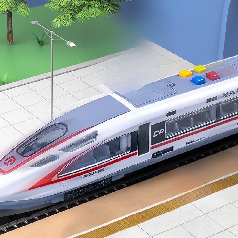 China Rejuvenation Highspeed Train Toy With Lights Music For Kids Educational Play