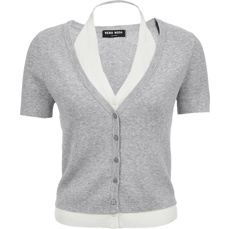 VEROMODA Women s Lyocell Blend Halter Neck Knit Cardigan S