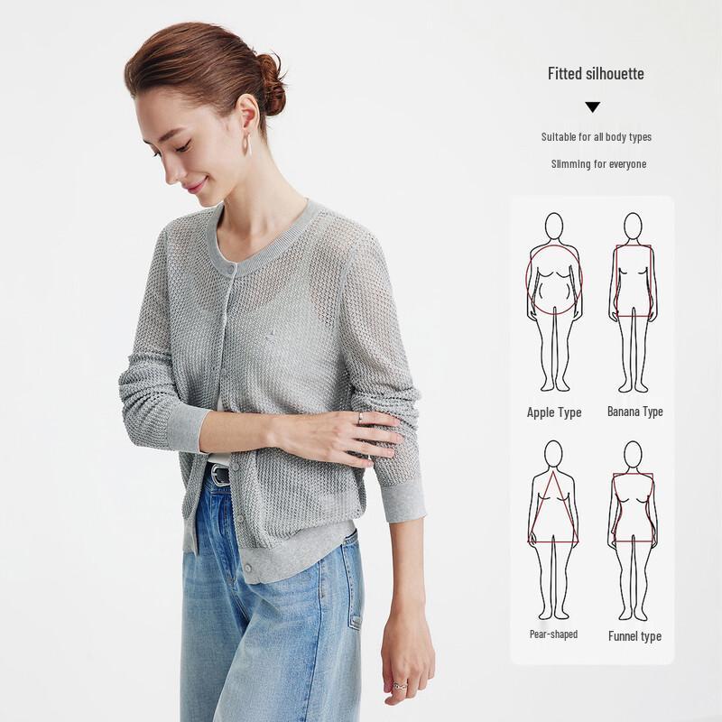 Navigare Women's Thin Long-Sleeve Knit Cardigan